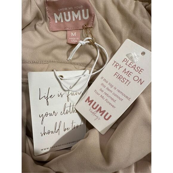 Size M SHOW ME YOUR MUMU Taylor Tube dress  in Gold Ombre - Picture 8 of 10